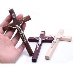 cruz de madeira Jesus - Vintage - TUDOPARATI