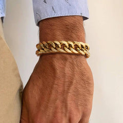Pulseira de corrente cubana - TUDOPARATI