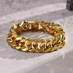 Pulseira de corrente cubana - TUDOPARATI